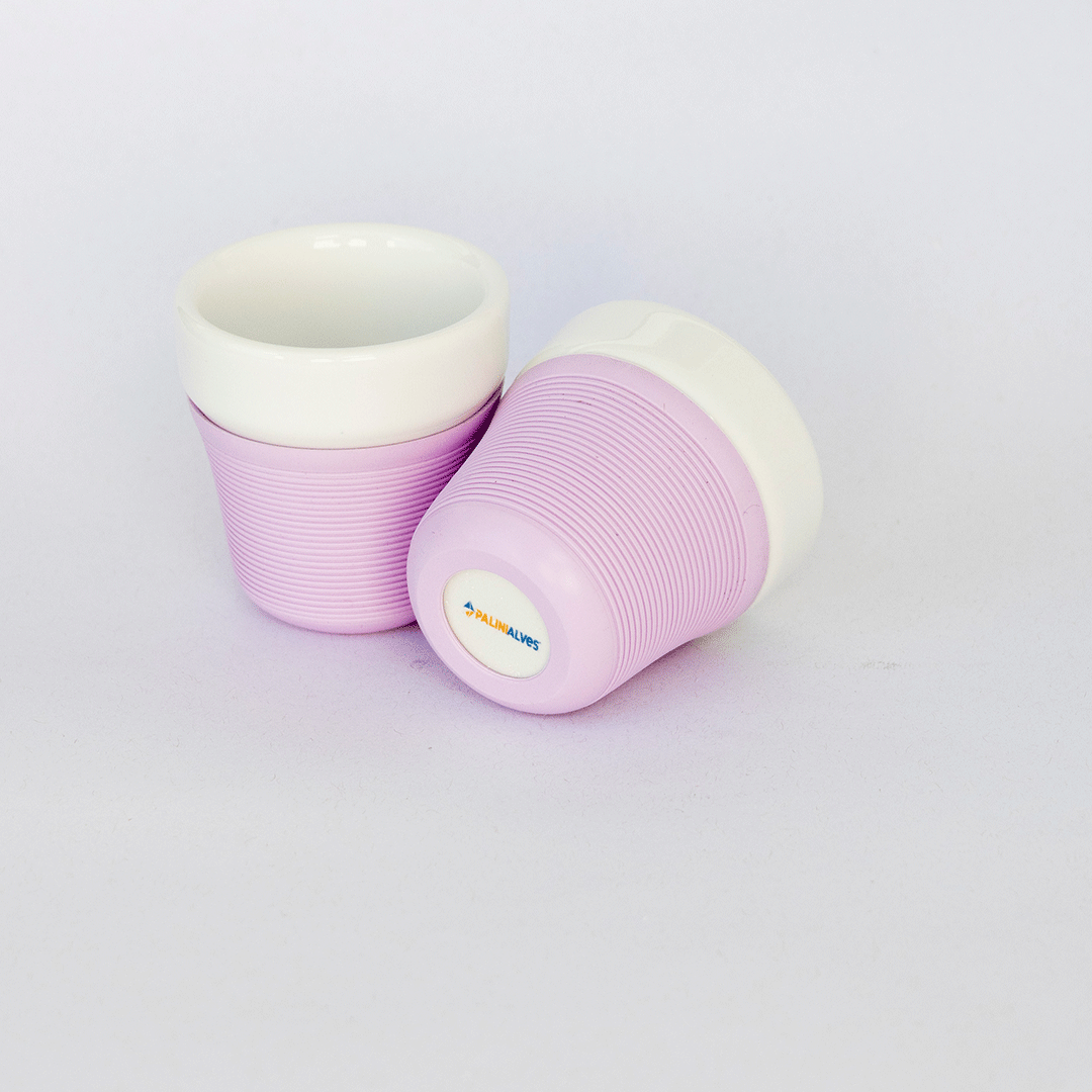 Copo de Porcelana kit com 2 - 50ml