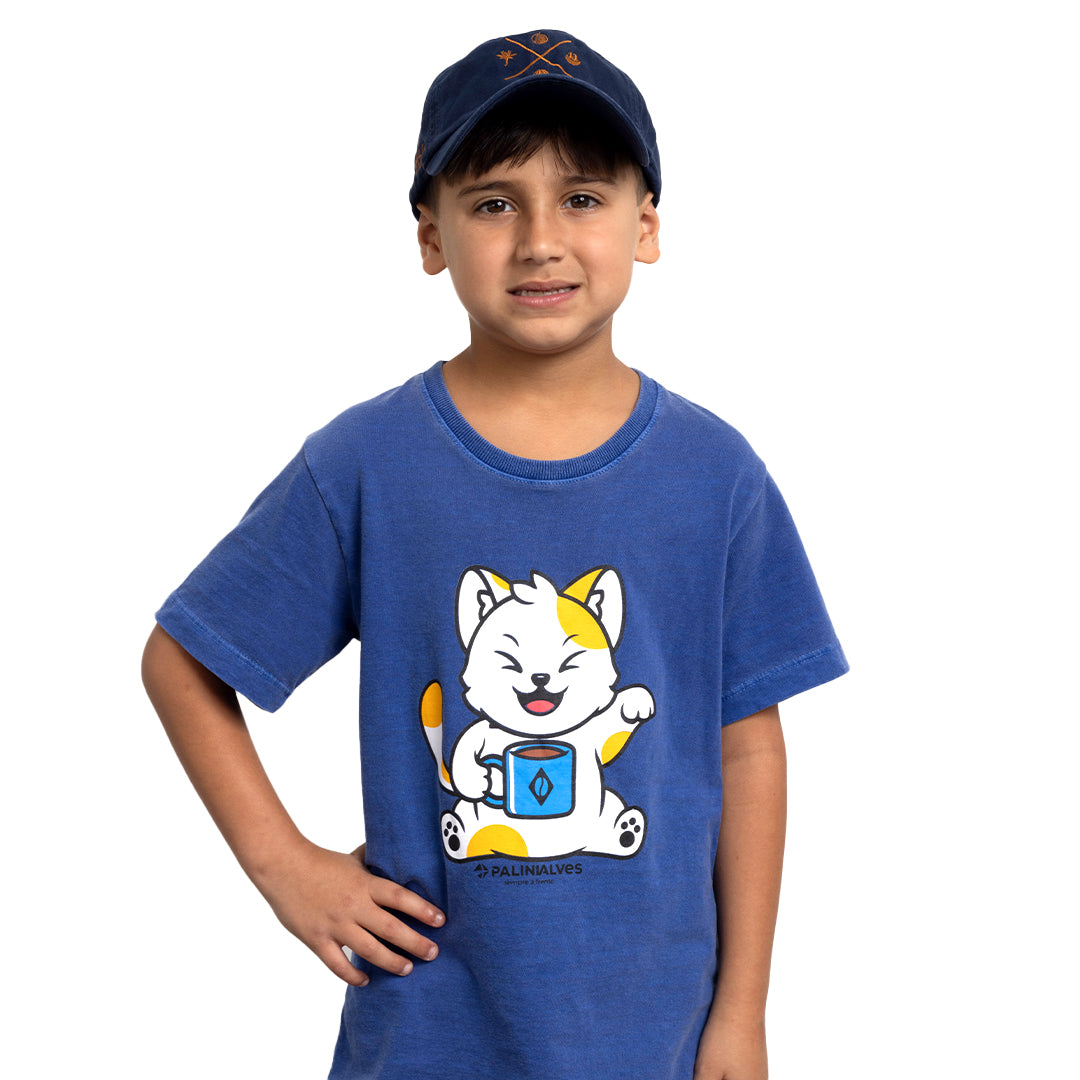 Boné Infantil Azul Etapas Café