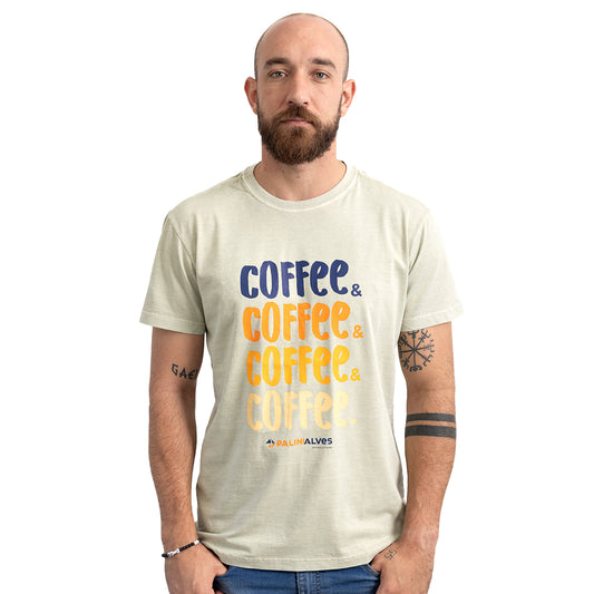 Camiseta Masculina Bege Coffee