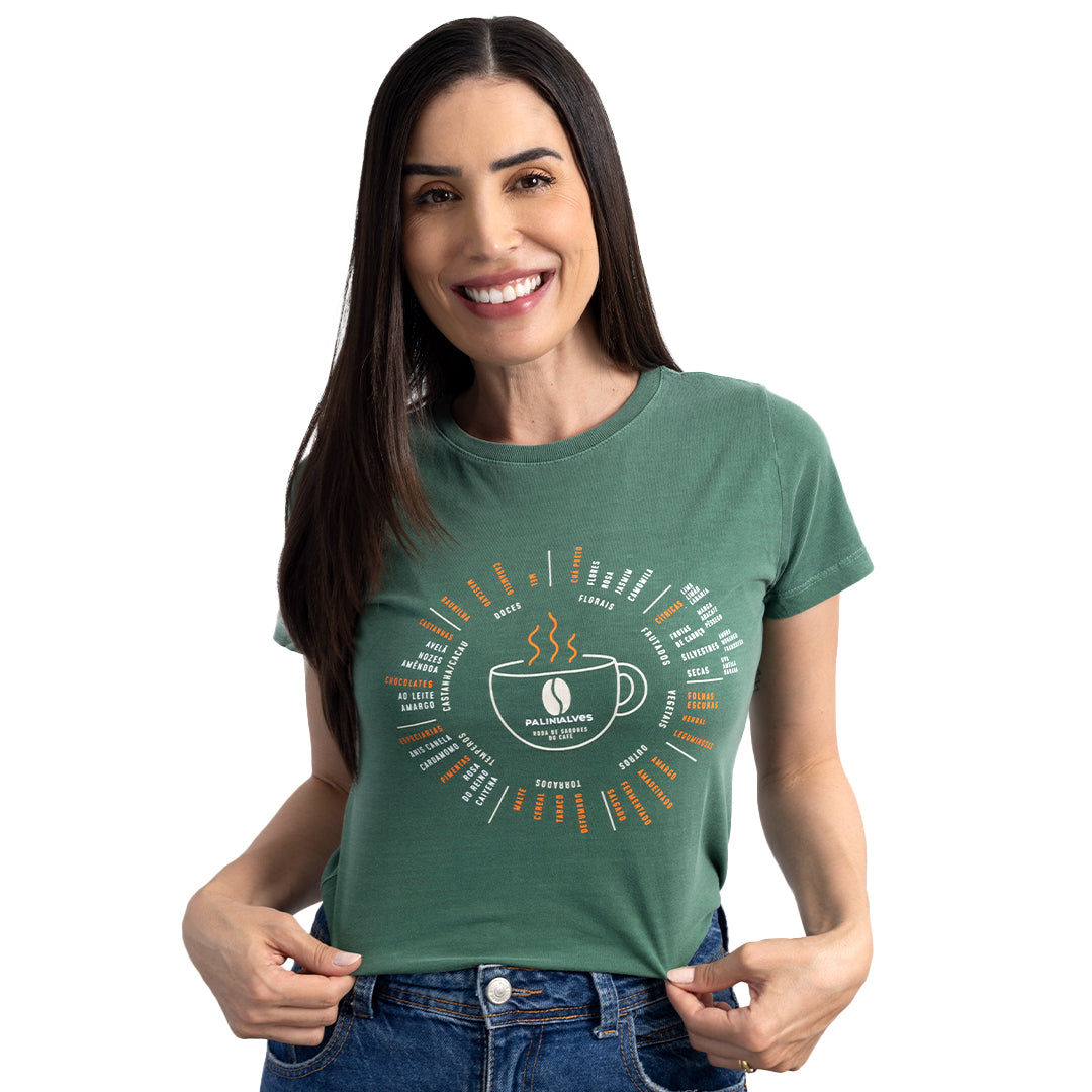 Camiseta Feminina Verde Roda de Sabores