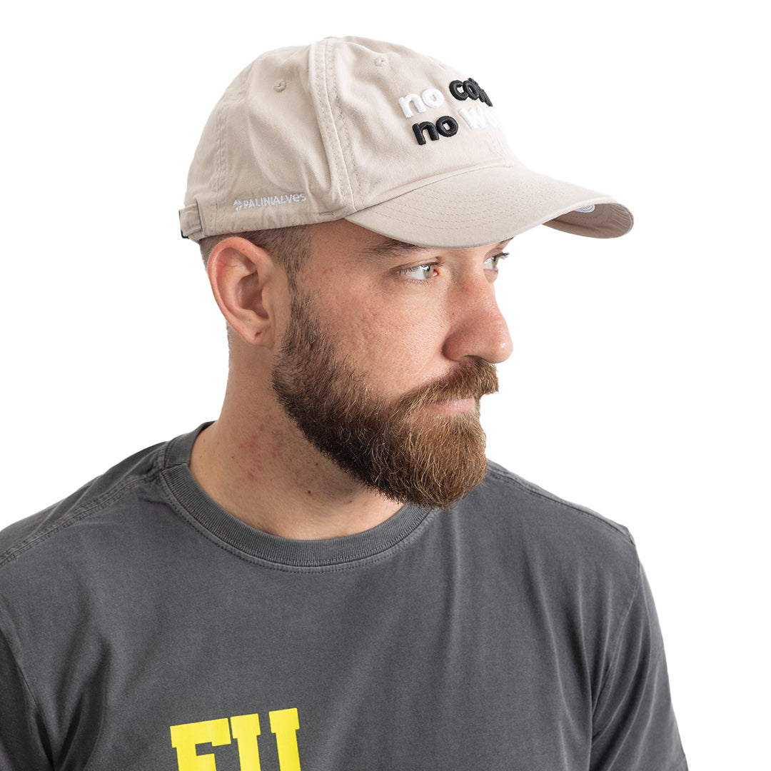 Boné Bege No Coffee No Work