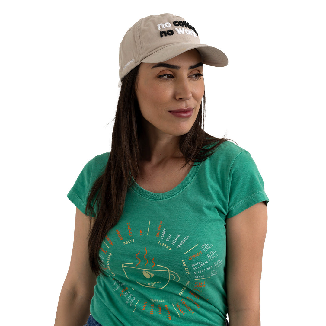 Boné Bege No Coffee No Work