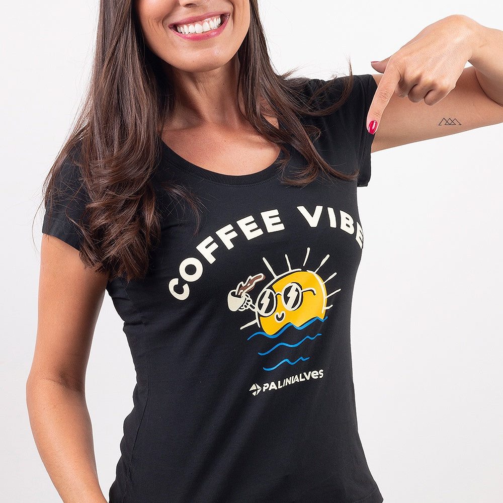 Camiseta Feminina Coffee Vibes