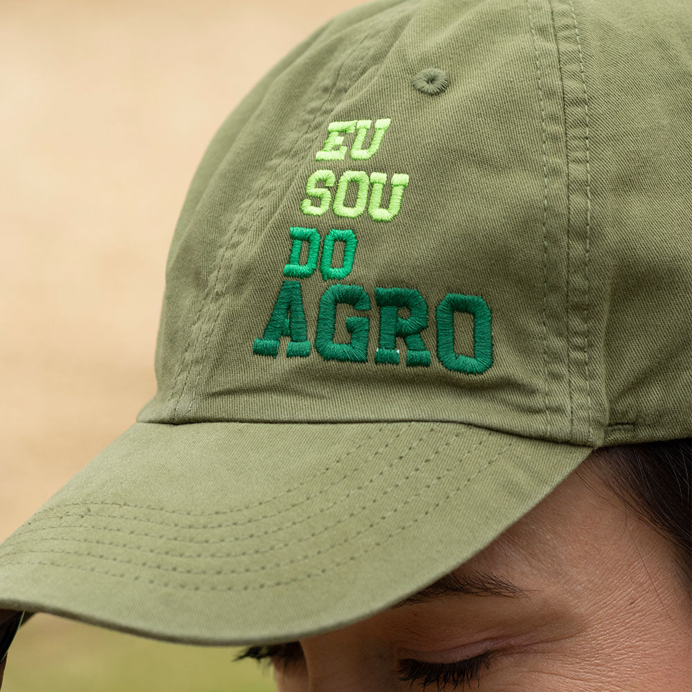 Boné Verde Eu Sou do Agro