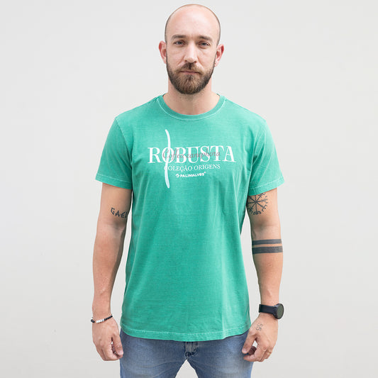 Camiseta Masculina Verde Robusta