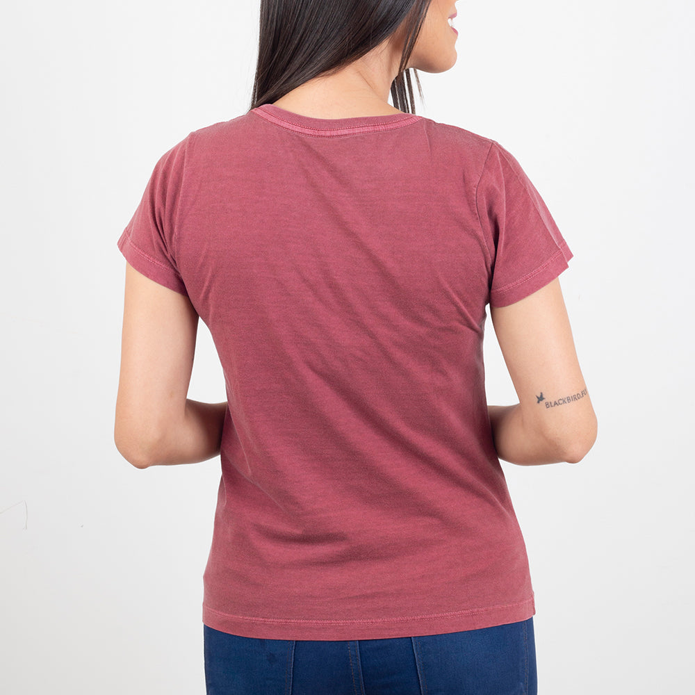 Camiseta Feminina Marsala Hora do Café