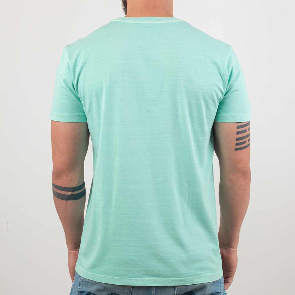 Camiseta Masculina Azul Claro Cafézinho e Cervejinha