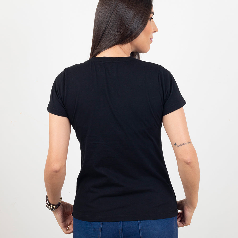 Camiseta Feminina Preta Ca.fé