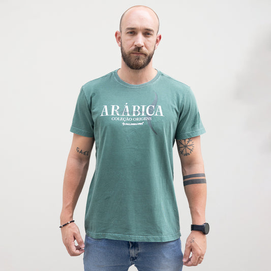 Camiseta Masculina Verde Arábica