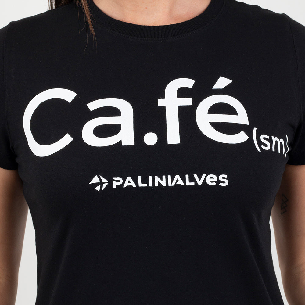 Camiseta Feminina Preta Ca.fé