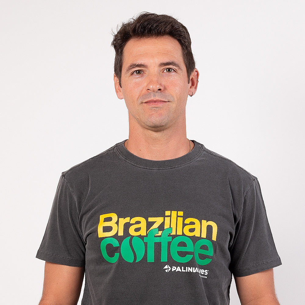 Camiseta Masculina Chumbo Brazillian Coffee