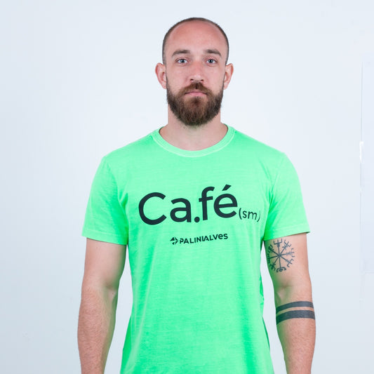 Camiseta Masculina Verde Neon Ca.fé