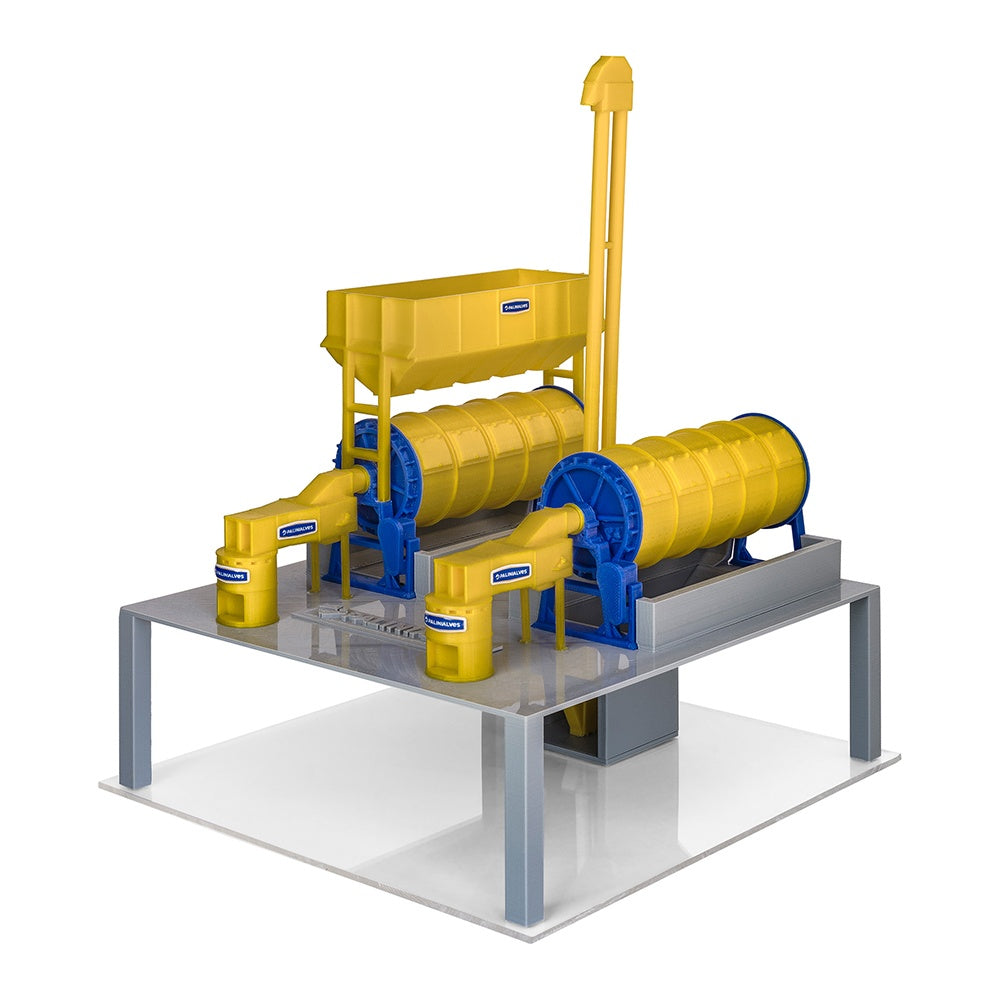 Maquete Secadores Rotativo com fogo direto