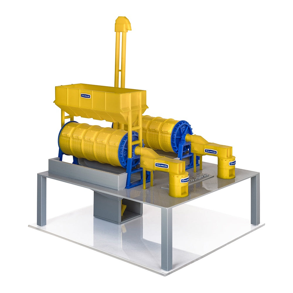 Maquete Secadores Rotativo com fogo direto